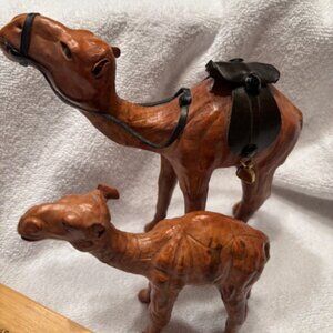 Hand crafted  set of camels from Yemen